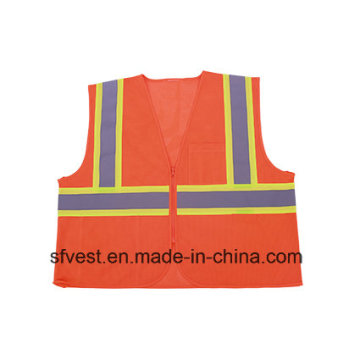 Gilet de sécurité réfléchissant pour vêtements de travail haute visibilité standard ANSI 107